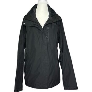 The North Face Women's Black Activewear Full Zip HyVent Ski Jacket L/C45